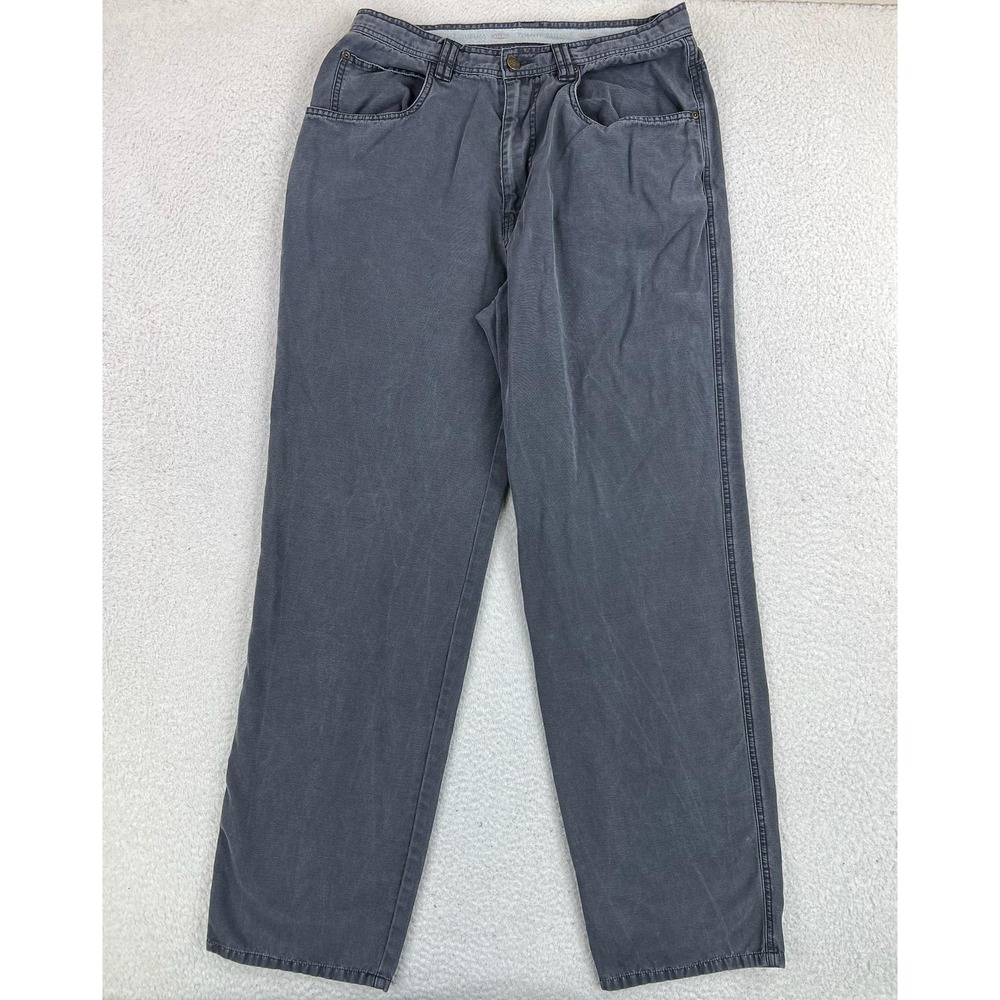 Tommy Bahama Pants Mens 32x33 Gray Relaxed Fit 100% Cotton Canvas Chino Casual